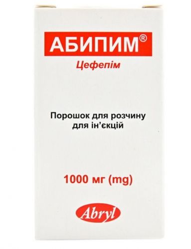 Абипим порошок для р-ну д/ін. по 1000 мг №1 у флак.