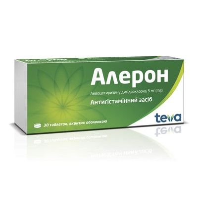 Алерон таблетки, в/о по 5 мг №30 (10х3)